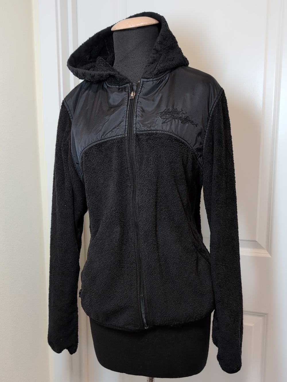 Harley-Davidson Black Teddy Sherpa Zip Hoodie